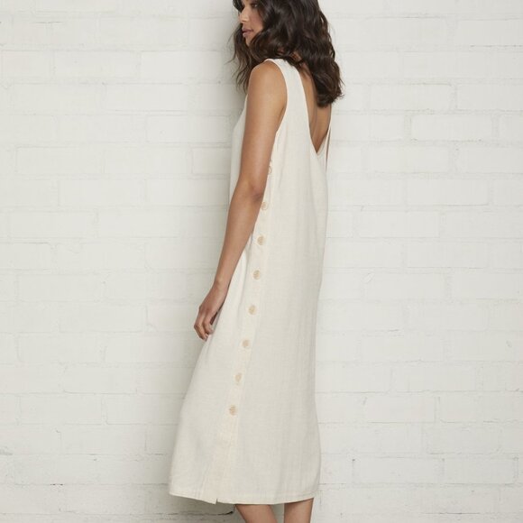 Rachel Pally Linen Romi Dress in Natural in Size Small - Picture 2 of 9